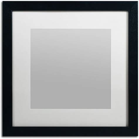 Trademark Fine Art Heavy Duty 16x16 Black Picture Frame With 11x11