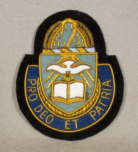 Army Pro Deo Et Patria Chaplain Regimental Corps Bullion Patch Insignia