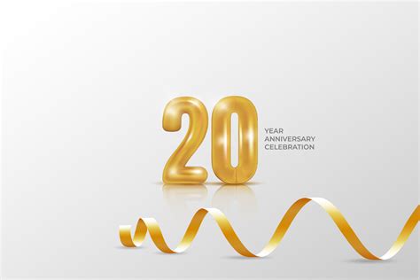 20 Year Anniversary Banner Template Graphic by ngabeivector · Creative ...