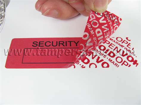 Tamper Evident Seals, Tamper Proof Labels, Tamper Evident Security Labels