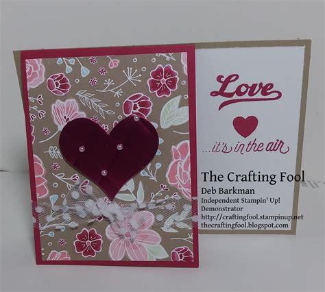 Technique Tuesday Fun Fold Stampin Up Vanlentine S Day Card Single