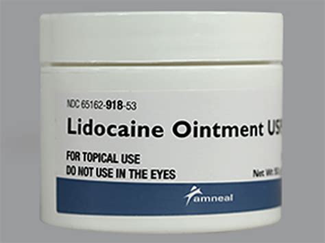 Rx Item Lidocaine 5 50 GM Oint Jar By Amneal Pharma USA RX