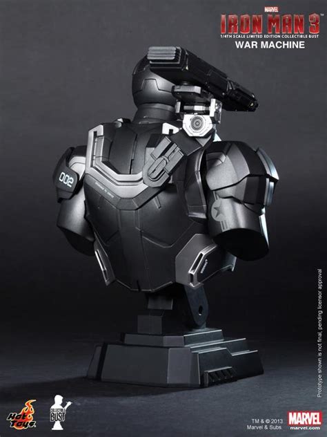 Hot Toys Reveals IRON MAN 3 War Machine Bust GeekTyrant