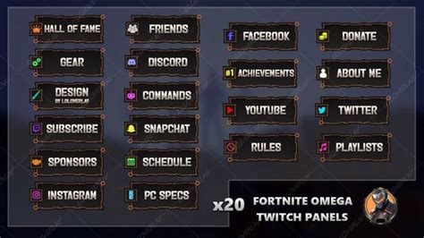 Fortnite Omega Twitch Panels Loloverlay Instagram Schedule