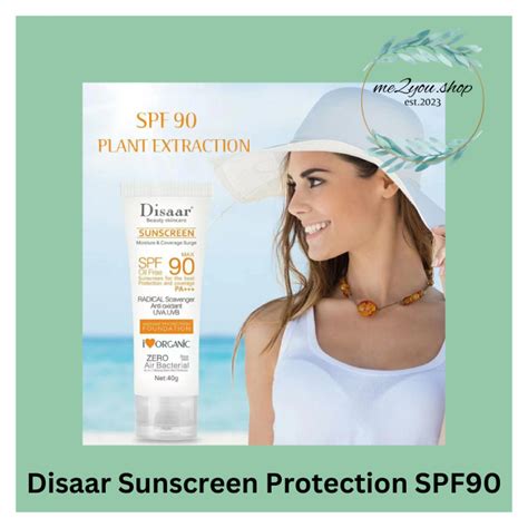 Disaar Facial Sunscreen Cream SPF 90 PA Moisturizing Skin Protect