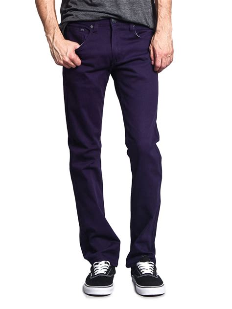 Victorious Mens Slim Fit Colored Stretch Jeans Up To 44w