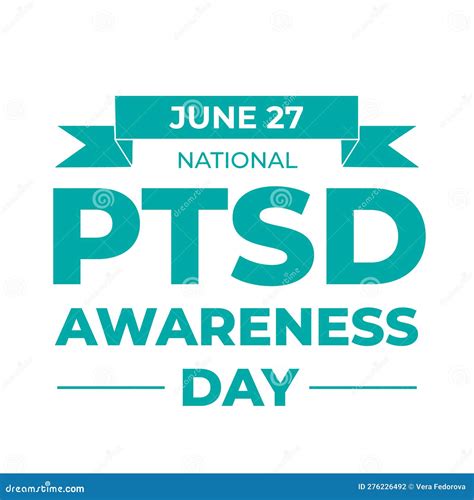 National Ptsd Awareness Month Concept June Template For Background