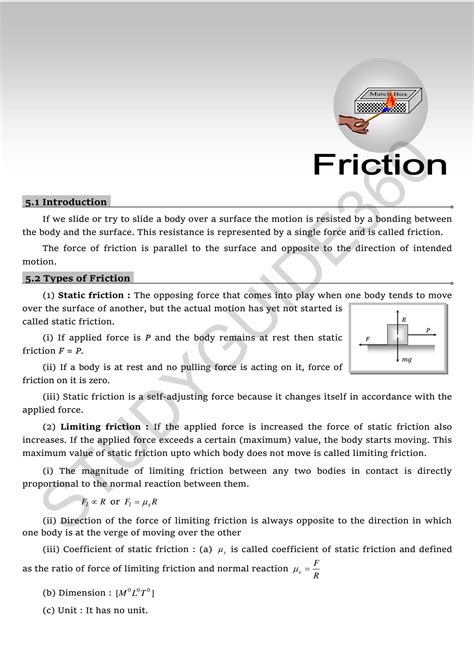 Solution Iit Jee Physics Notes For Friction Studypool