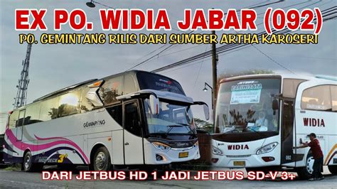 EX PO WIDIA JABARRILIS BUS PARIWISATA PO GEMINTANG JETBUS SDV 3