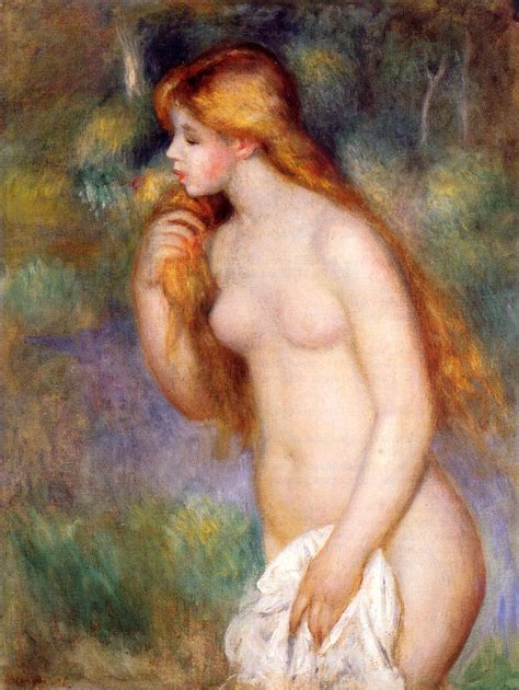 Standing Bather 1896 Painting Pierre Auguste Renoir Oil Paintings