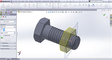 How to Model a Square Cut Nut in SOLIDWORKS