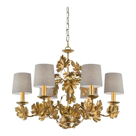 Florentine Antique Gold Leaf Vine Ceiling Light Chairish