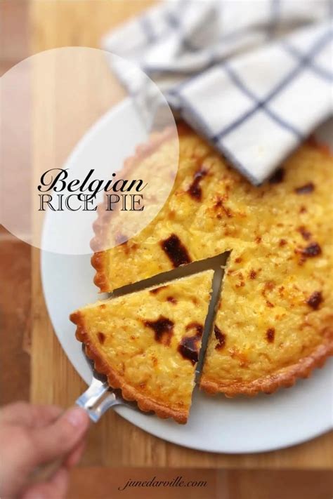 Easy Homemade Belgian Rice Pie Recipe Simple Tasty Good