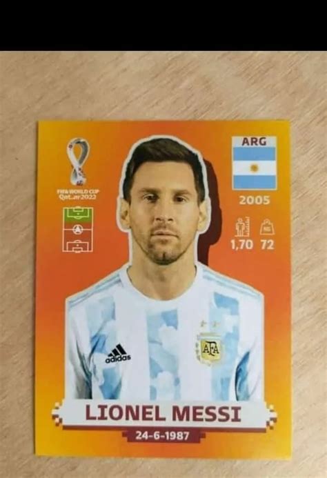 Estampa Lionel Messi Qatar Panini Env O Gratis