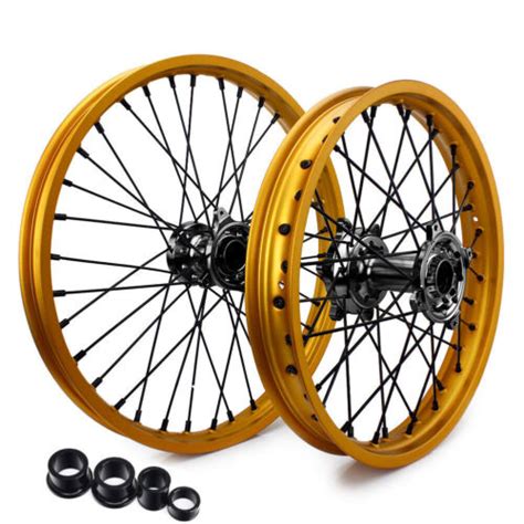 21 18 CNC Wheel Set For Honda CR125R CR250R CRF250R CRF450R Gold Rims