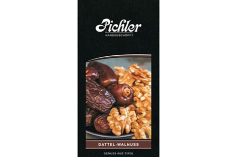 Dattel Walnuss 15 g Tafel Schoko spezialitäten kaufen schokoladen