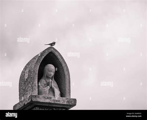 Una Vista Panor Mica De Una Escultura Religiosa De La Virgen Mar A En