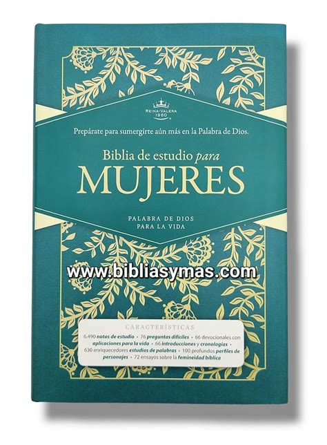 Biblia Rvr De Estudio Para La Mujer Tapa Dura Tela Verde Mysite