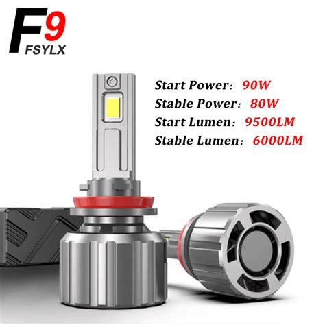 Led Light H W Lm F Auto Headlights H H H Hb