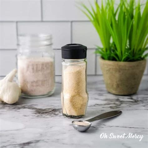 How To Make Homemade Garlic Salt The Healthy Way Oh Sweet Mercy