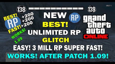 GTA 5 Online NEW BEST EVER UNLIMITED RP GLITCH 3 MILLION RP SUPER