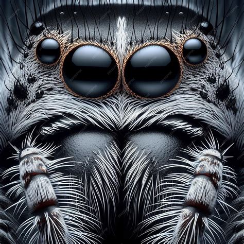 Premium Photo Spider Macro Photography