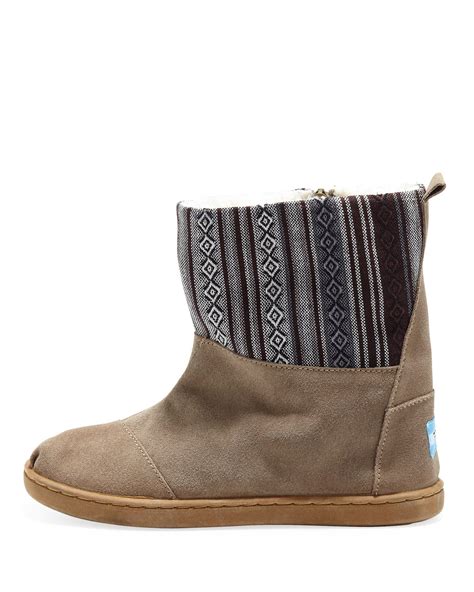 Toms Nepal Suede Boots Sand Youth