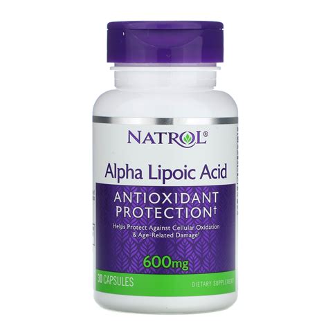 Natrol Alpha Lipoic Acid Mg Capsules Iherb