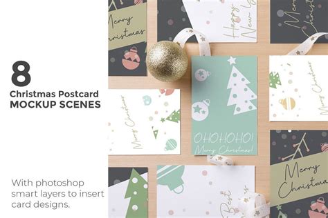 Christmas Postcard Mockup Scenes Here Are High Res Photoshop Christmas