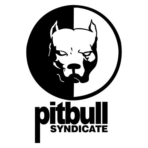 Pitbull Black and White Logo - LogoDix