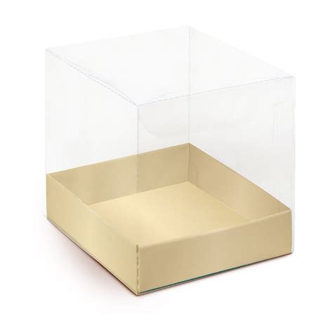 Caixa Para Panetone 500g G 14 4x14 4x12cm Liso Ouro 01 Unidade