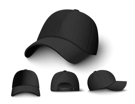 Black Cap Mockup Over 6904 Royalty Free Licensable Stock Vectors