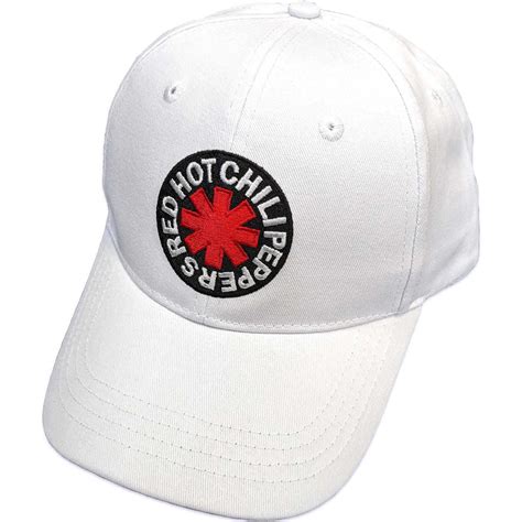 Red Hot Chili Peppers Asterisk Baseball Cap White HTRHCP