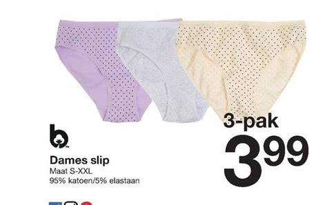 Dames Slip Aanbieding Bij Zeeman Folders Nl