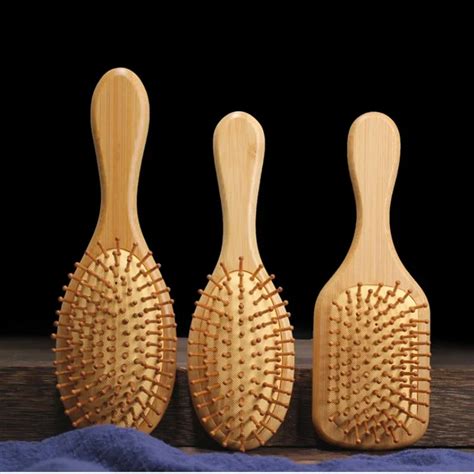 Hair Brush Women Massage Bamboo Combs Anti Static High Quality Detangling Reduce Hair Loss