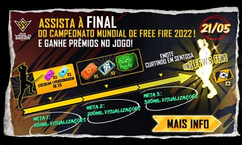 Free Fire Evento Do Mundial Dará Recompensas Em Metas De Audiência