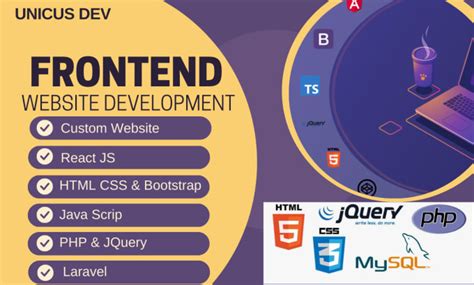 Be Your Frontend Web Developer Using Html Css Bootstrap React Js And