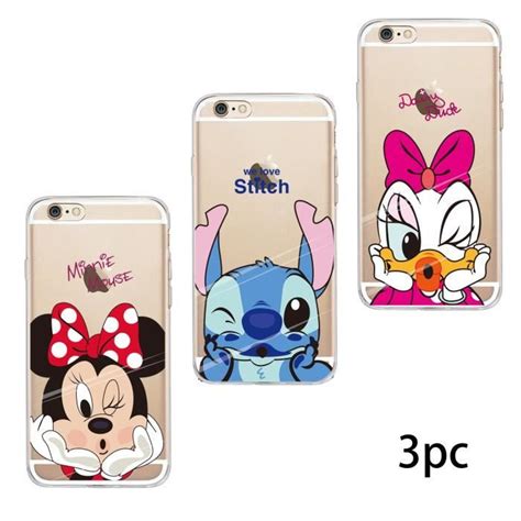 Coque Pour Apple Iphone 6S Plus 6 Plus 5 5 Pouces 3PC Disney Minnie