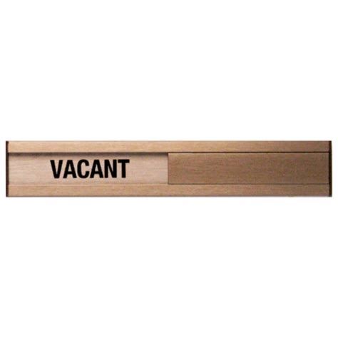 Vacant Occupied Slider Plate Door Sign 1 3/4″ x 10″ – BC Site Service