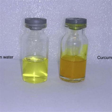 Solubility Of Nano Curcumin Left And Curcumin Right In Water