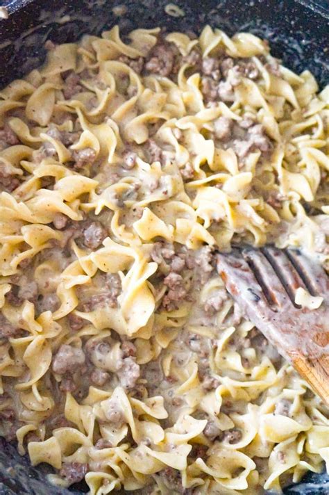 Ground Beef Egg Noodles Brown Gravy Design Corral