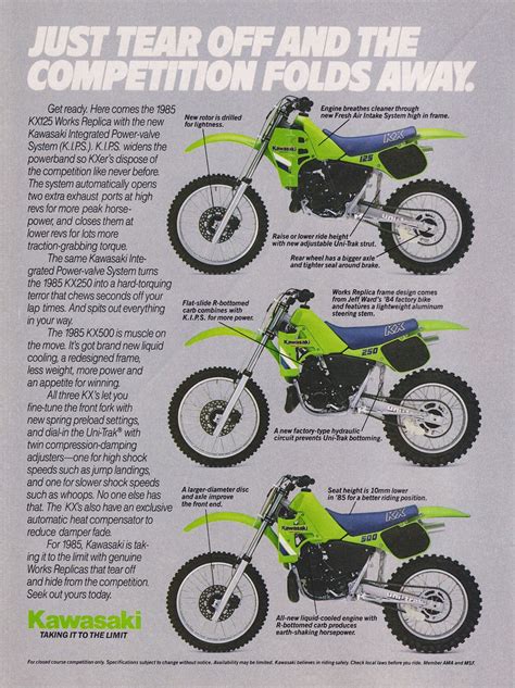 Мотоцикл Kawasaki Kx 250 1985 Цена Фото Характеристики Обзор