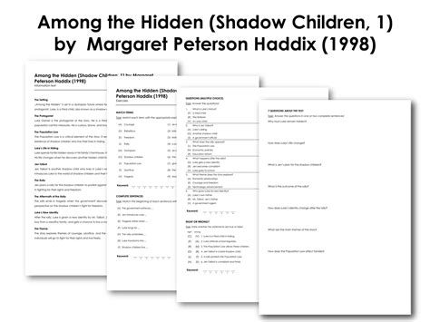 Among The Hidden Shadow Children 1 By Margaret Peterson Haddix 1998