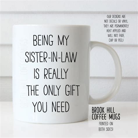 Being My Sister In Law Coffee Mug Funny Coffee Mug For Sister In Law