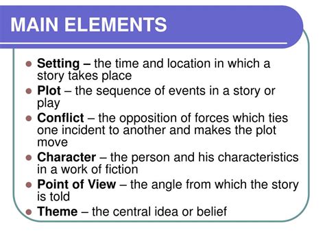 Ppt Short Story Elements Powerpoint Presentation Free Download Id