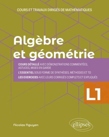 Algèbre et géométrie Licence 1re année Cours et travaux dirigés de