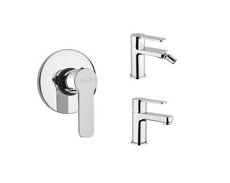 Set Miscelatore Lavabo Bidet Incasso Doccia Jacuzzi Eolo