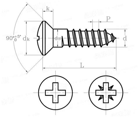 Din Cross Recessed Raised Countersunk Head Wood Screws