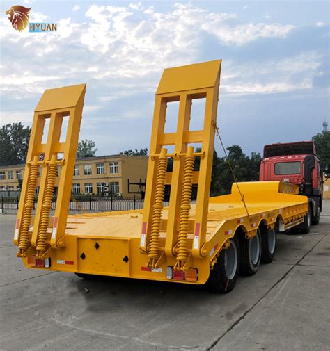 Axles Low Flatbed Extendable Goose Neck Multi Axle Hydraulic Lowboy