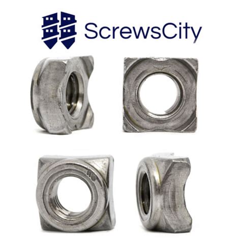 Square Weld Nuts Plain Steel M M M M M M Din Ebay